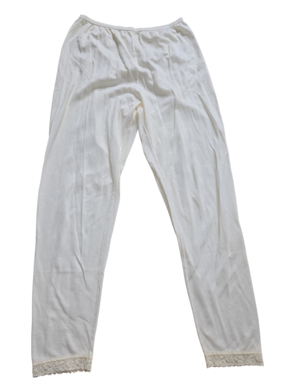 Cuddl Duds Layering Pants with Lace Trim Size L